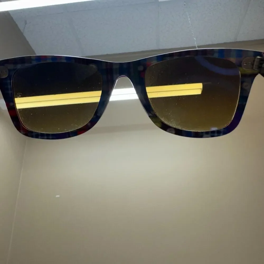 RARE Ray Ban Red Wayfarer New York Special Series RB2140 50-22 Brown Lens